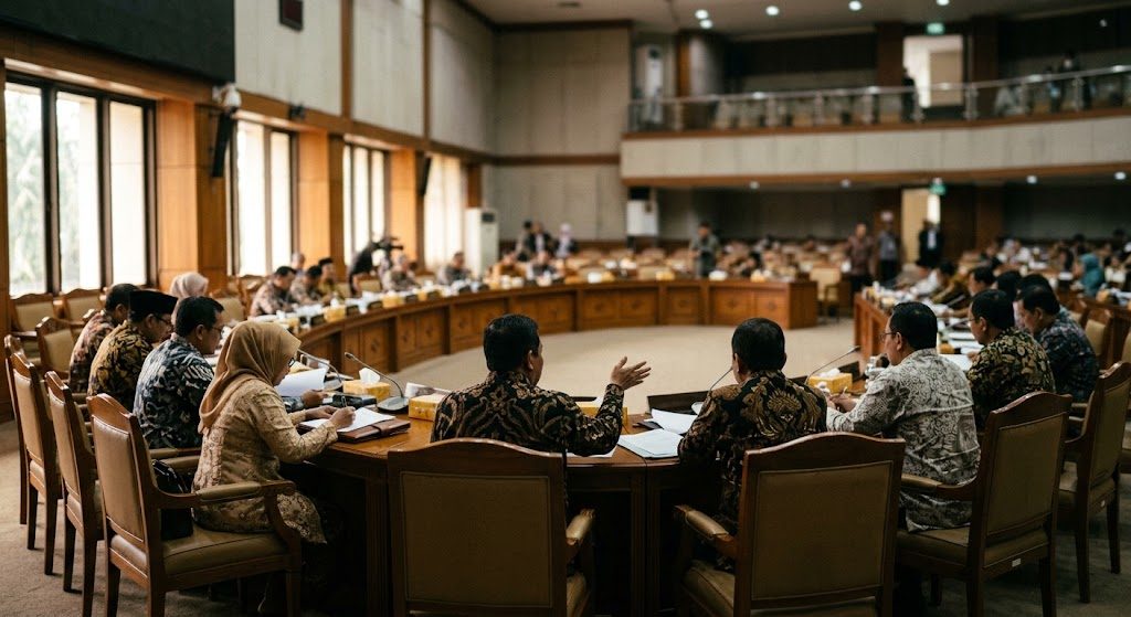 Ilustrasi AI: DPR dan Pemerintah Sepakati Asumsi Ekonomi RAPBN 2027, Pertumbuhan 6 Persen